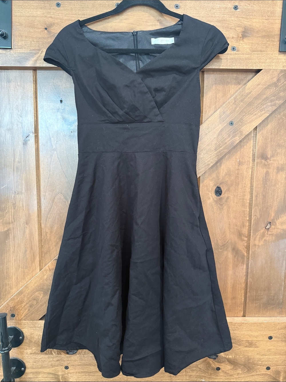 Classic Black Fit-and-Flare Dress Size XS